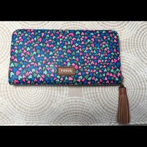 Fossil Wallet - Hearts!!